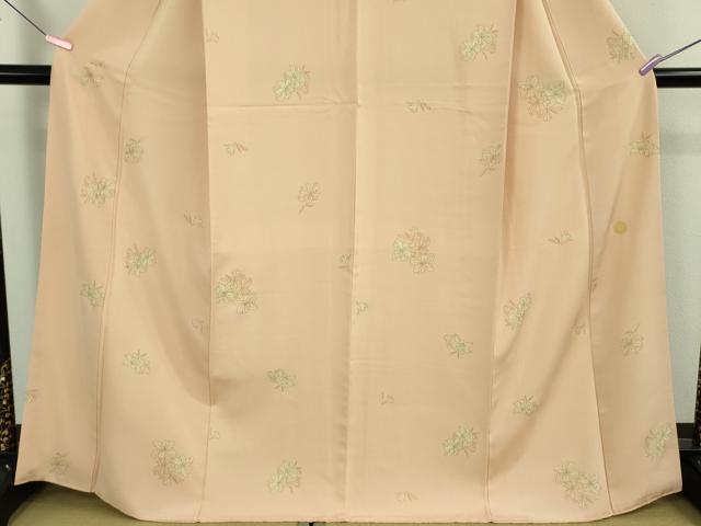 平和屋本店●極上　ジャパンオートクチュール　渡辺雪三郎　小紋　百合　人色地　金彩　逸品　DZAB3074kh6