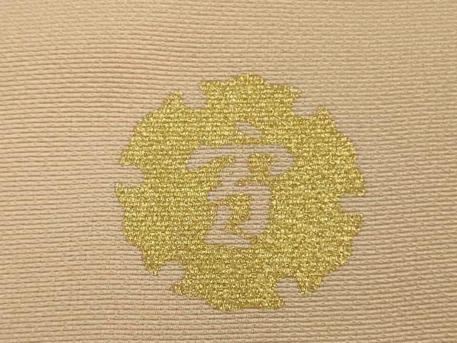 平和屋本店●極上　ジャパンオートクチュール　渡辺雪三郎　小紋　百合　人色地　金彩　逸品　DZAB3074kh6