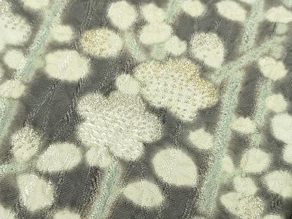 平和屋本店●極上　十日町 名門 滝泰謹製 中国三大刺繍 相良刺繍 訪問着　おぼろ染め　襲絞り　笹梅文　暈し染め　銀糸　逸品　DZAB3075kh6
