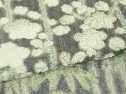 平和屋本店●極上　十日町 名門 滝泰謹製 中国三大刺繍 相良刺繍 訪問着　おぼろ染め　襲絞り　笹梅文　暈し染め　銀糸　逸品　DZAB3075kh6