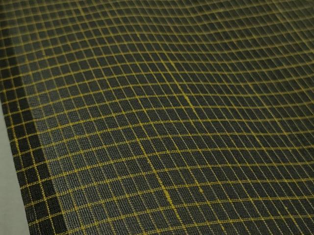 平和屋本店＊極上 夏物 白たか上布 置賜紬 小松紀夫作 格子 証紙付き 逸品 DZAB3100kh6