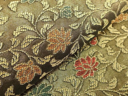 平和屋着物●極上　紋屋井関　御寮織　両面　六通柄袋帯　花唐草　金糸　逸品　DZAB3108kh6