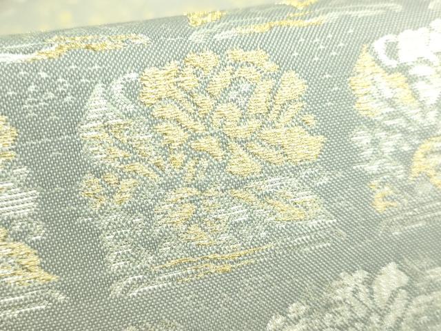 平和屋着物●極上　金彩友禅　卓越技能者・名工・和田光正監修　光阿弥　太鼓柄袋帯　道長名物裂文　金銀彩　逸品　DZAB3117kh6