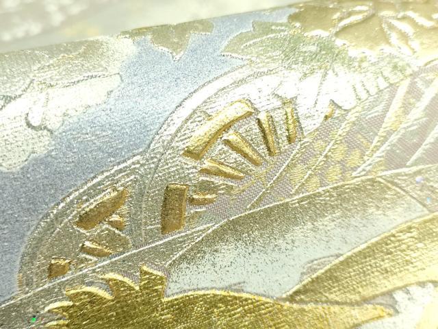平和屋着物●極上　金彩友禅　卓越技能者・名工・和田光正監修　光阿弥　太鼓柄袋帯　道長名物裂文　金銀彩　逸品　DZAB3117kh6