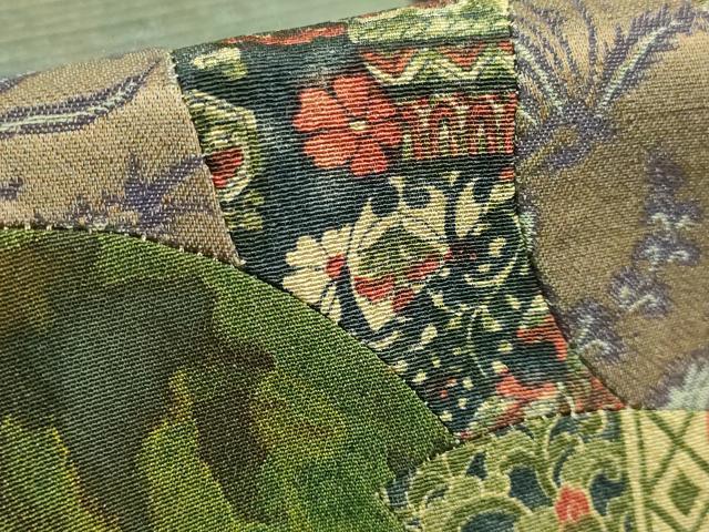 平和屋着物●極上　太鼓柄袋帯　切り嵌め　ミミズク　フクロウ　押し絵　貼り絵　金彩　逸品　DZAB3131kh6