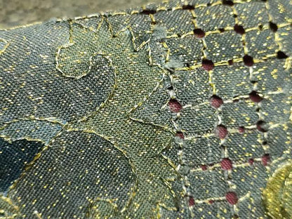 平和屋本店●極上　中国三大刺繍　スワトウ刺繍　汕頭刺繍　総刺繍　全通柄袋帯　正倉院花文　金糸　逸品　DZAB3139kh6
