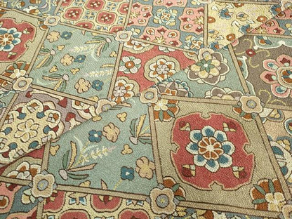 平和屋本店●極上　中国三大刺繍　相良刺繍　200万粒　総詰　袋帯　格天井花文　金糸　逸品　DZAB3140kh6