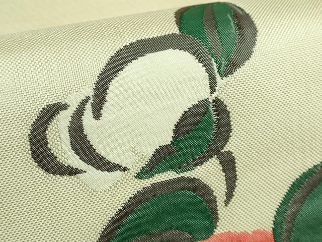 平和屋着物●極上　名門木屋太　今河織物　六通柄袋帯　椿　逸品　DZAB3143kh6