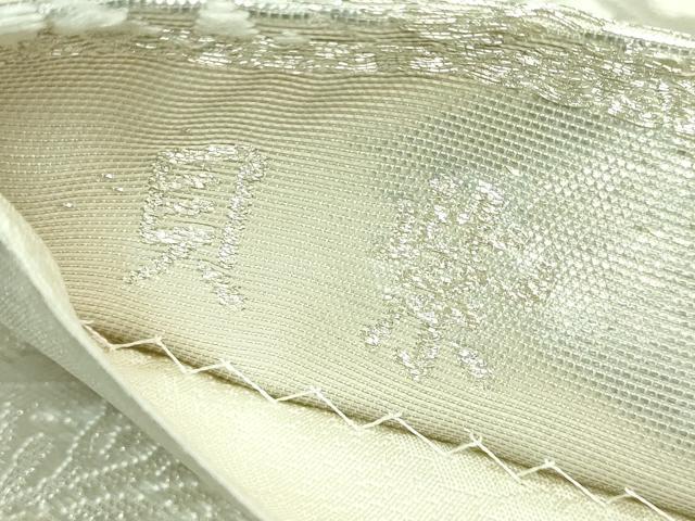 平和屋着物●極上　六通柄袋帯　唐織　貝紫　小石丸　花菱文　金銀糸　逸品　DZAB3151kh6