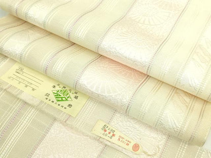 平和屋着物＊極上 夏物 本場筑前博多織 八寸名古屋帯 紗献上 番傘 大堂織物 証紙付き 逸品 未使用 DZAB3171kh6