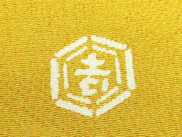 平和屋本店●極上 和染紅型 栗山紅型 栗山吉三郎 九寸名古屋帯 兎 金色地 鬼しぼ縮緬 逸品 DZAB3180kh6