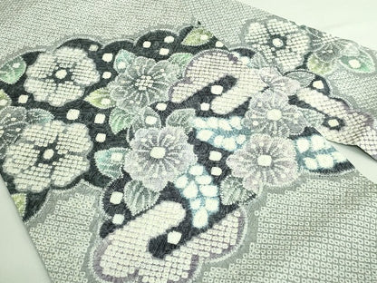平和屋着物●極上　名門　藤娘きぬたや・総絞り　九寸名古屋帯　辻が花　逸品　DZAB3183kh6