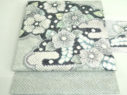 平和屋着物●極上　名門　藤娘きぬたや・総絞り　九寸名古屋帯　辻が花　逸品　DZAB3183kh6