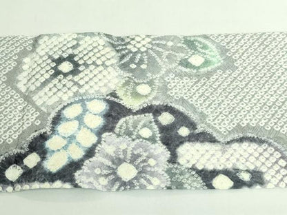 平和屋着物●極上　名門　藤娘きぬたや・総絞り　九寸名古屋帯　辻が花　逸品　DZAB3183kh6