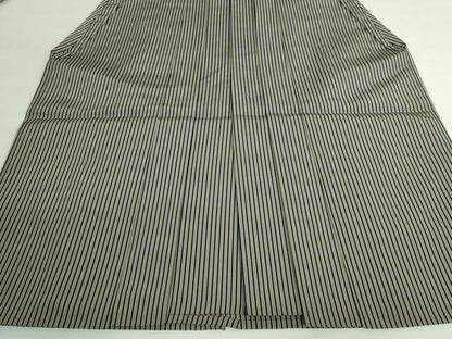 平和屋本店●極上 男性 人間国宝 甲田綏郎 精好仙台平 馬乗り袴 縞 逸品 DZAB3190kh6