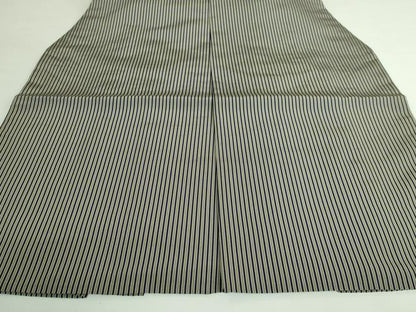 平和屋本店●極上 男性 人間国宝 甲田綏郎 精好仙台平 馬乗り袴 縞 逸品 DZAB3190kh6
