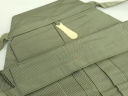 平和屋着物●極上　男性　馬乗り袴　縞　反端付き　逸品　DZAB3191　kh6