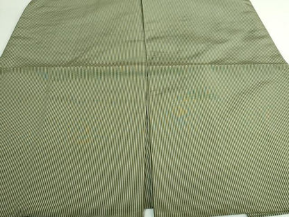 平和屋着物●極上　男性　馬乗り袴　縞　反端付き　逸品　DZAB3191　kh6