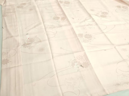平和屋着物●上質な長襦袢　袷　糸車地紋　跳兎　さが美扱い　逸品　未使用　DZAB3196kh6