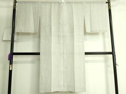 平和屋着物＊夏物　長襦袢　小千谷本麻　紗　色地　反端付き　逸品　DZAB3200kh6