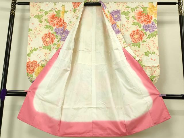 平和屋本店[]極上　七五三　女の子　3歳　祝着　牡丹　金銀彩　逸品　DZAB3202kh6