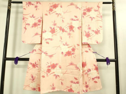 平和屋本店[]極上　女の子　子供　小紋　絞り　草花文　逸品　DZAB3213kh6