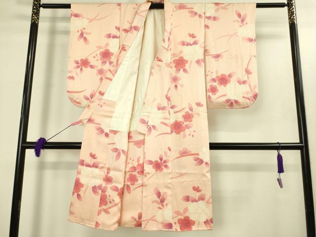 平和屋本店[]極上　女の子　子供　小紋　絞り　草花文　逸品　DZAB3213kh6