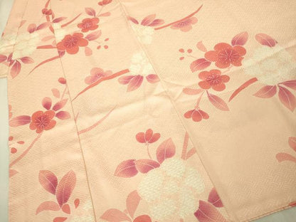 平和屋本店[]極上　女の子　子供　小紋　絞り　草花文　逸品　DZAB3213kh6