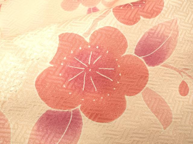 平和屋本店[]極上　女の子　子供　小紋　絞り　草花文　逸品　DZAB3213kh6