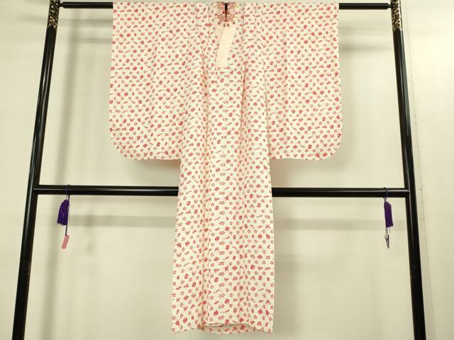 平和屋本店∵極上　女の子　十三参り　子供　祝着・襦袢(半衿刺繍)セット　総絞り　舞花文　逸品　DZAB3216kh6