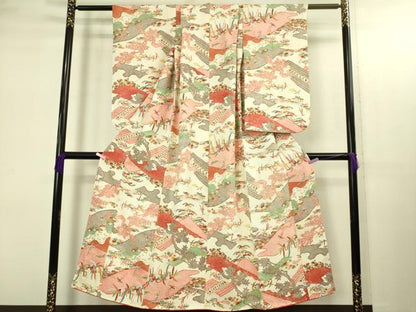 平和屋本店[]極上　子供　女の子　小紋　花鳥文　松竹梅　金彩　逸品　DZAB3219kh6