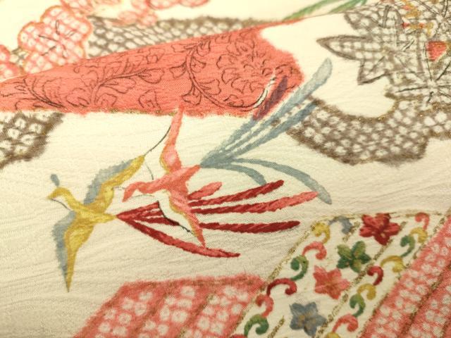 平和屋本店[]極上　子供　女の子　小紋　花鳥文　松竹梅　金彩　逸品　DZAB3219kh6
