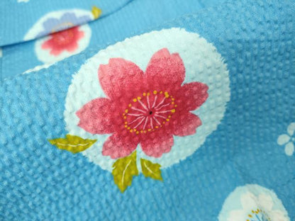 平和屋本店∴極上 夏物 子供 女の子 浴衣 花丸文 逸品 DZAB3222kh6