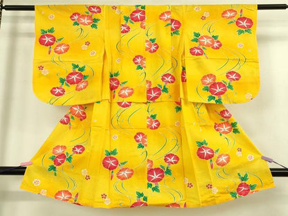 平和屋本店∴極上 夏物 子供 女の子 浴衣 朝顔 暈し染め 逸品 DZAB3225kh6