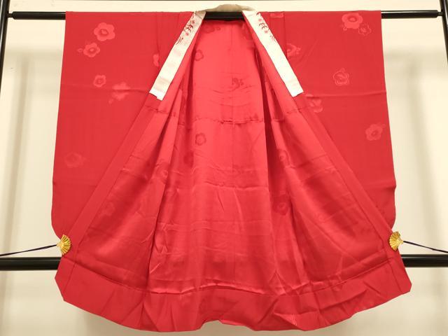 平和屋本店[]極上　七五三　女の子　7]歳　祝着・襦袢(半衿刺繍)セット　駒刺繍　絞り　舞桜　鈴　鐘　金彩　逸品　DZAB3238kh6