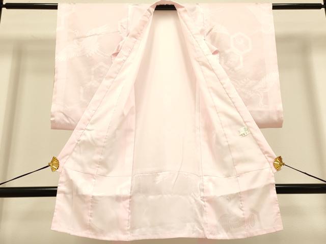 平和屋本店[]極上　七五三　女の子　3歳　祝着・襦袢セット　刺繍　絞り　花毬文　金糸　逸品　未使用　DZAB3248kh6