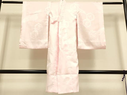 平和屋本店[]極上　七五三　女の子　3歳　祝着・襦袢セット　刺繍　絞り　花毬文　金糸　逸品　未使用　DZAB3248kh6