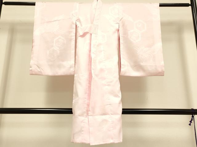 平和屋本店[]極上　七五三　女の子　3歳　祝着・襦袢セット　刺繍　絞り　花毬文　金糸　逸品　未使用　DZAB3248kh6
