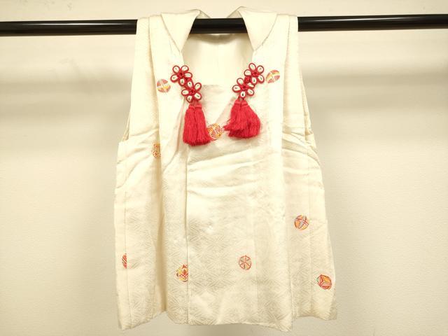 平和屋本店[]極上　創業460年・千總 七五三 女の子 7歳 祝着・襦袢(半衿刺繍)・袋帯(川島織物)・被布セット　三越扱い　逸品　DZAB3252kh6