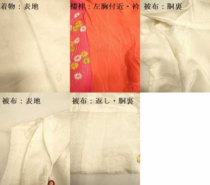 平和屋本店[]極上　創業460年・千總 七五三 女の子 7歳 祝着・襦袢(半衿刺繍)・袋帯(川島織物)・被布セット　三越扱い　逸品　DZAB3252kh6