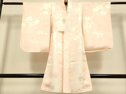 平和屋本店[]極上　七五三　女の子　3歳　祝着　三つ身・襦袢・草履セット　鴛鴦花文　金彩　逸品　DZAB3253kh6