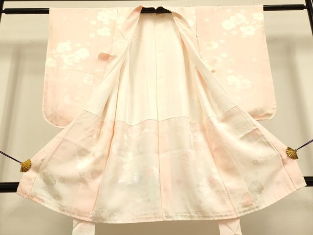平和屋本店[]極上　七五三　女の子　3歳　祝着　三つ身・襦袢・草履セット　鴛鴦花文　金彩　逸品　DZAB3253kh6
