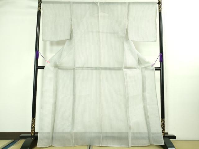 平和屋着物＊極上 夏物 紗紬 縞 逸品 未使用 DZAB3262kh6