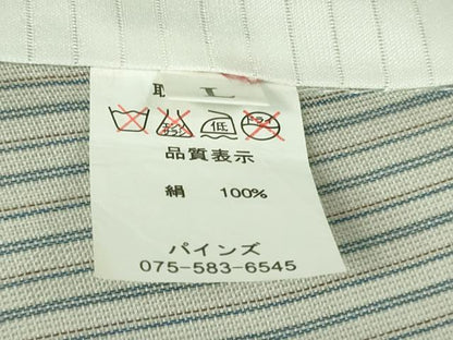 平和屋着物＊極上 夏物 紗紬 縞 逸品 未使用 DZAB3262kh6