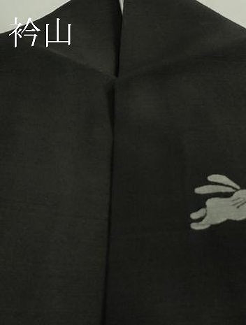 平和屋着物＊極上 夏物 紗紬 飛兎 黒地 逸品 DZAB3263kh6