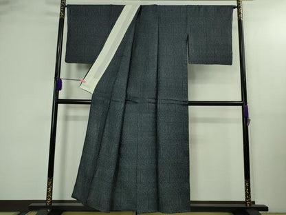 平和屋本店＊極上　夏物　重要無形文化財　本場宮古上布　苧麻　麻の葉文　逸品　DZAB3265kh6