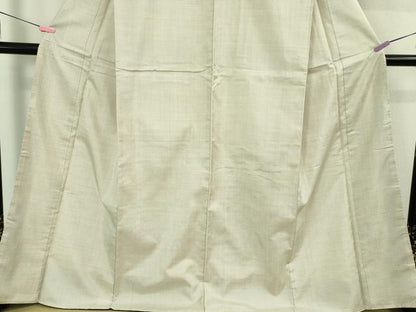 平和屋本店●極上 本場大島紬 白大島 一元絣 逸品 DZAB3267kh6