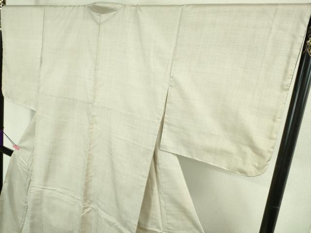 平和屋本店●極上 本場大島紬 白大島 一元絣 逸品 DZAB3267kh6