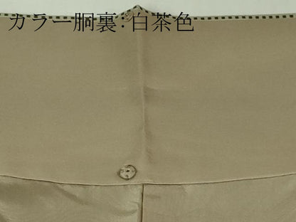 平和屋本店●極上 工芸染織 宮下 西陣 彩趣御召 たとう紙・反端付き 逸品 DZAB3275kh6