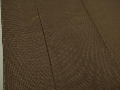 平和屋本店●希少　本場黄八丈　紬　手織　風通くずし　逸品　未使用　DZAB3276kh6